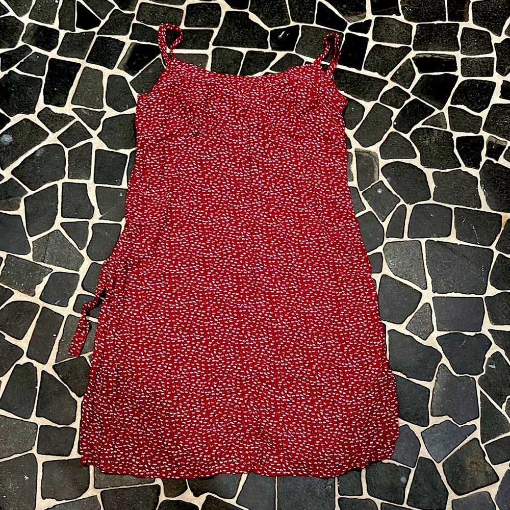 LA hearts red floral dress size S